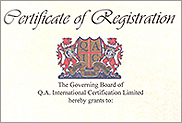 ISO9001资质证书